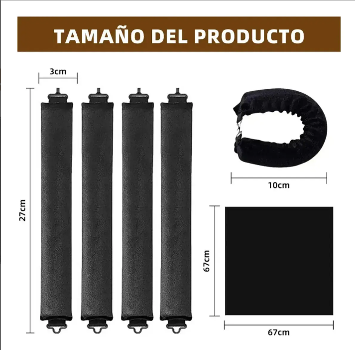 SilkWave™ 4 en 1 – Kit de Ondas Sin Calor para Cabello + 🎁 "25 Peinados Hermosos en 5 Minutos" GRATIS + Envío Gratis