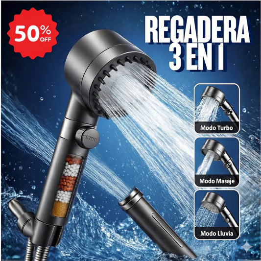 TurboMax™ – Más presión, menos tiempo, mejor baño +🎁 Manual 12 pasos simples para tener un hogar inteligente gastando menos GRATIS + Envío Gratis