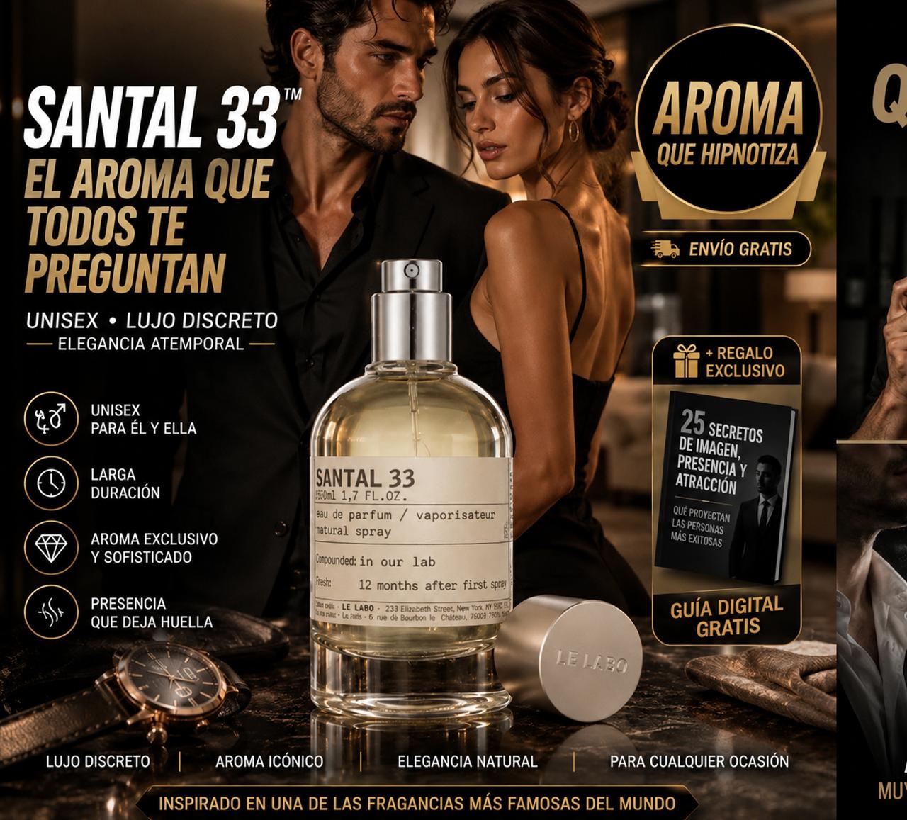 Santal 33™ – El Aroma Unisex que Hace que Todos Pregunten Qué Perfume Llevas + 🎁 Guía Digital "25 Secretos de Imagen, Presencia y Atracción" GRATIS + Envío Gratis